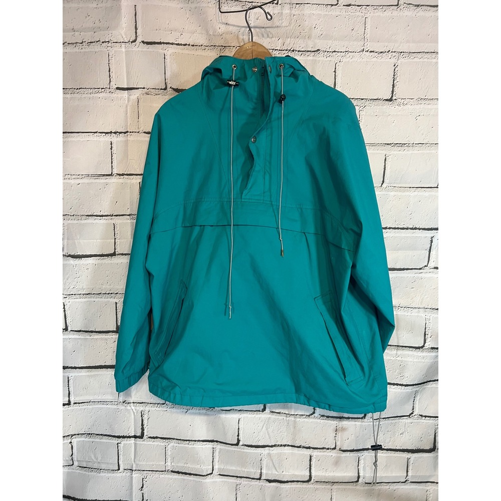 Vintage Woolrich Teton Gore-Tex Anorak Jacket Teal 1980s Mens Large Pullover
